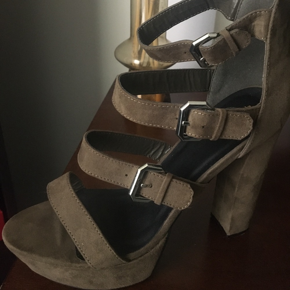 Olive Green Heels